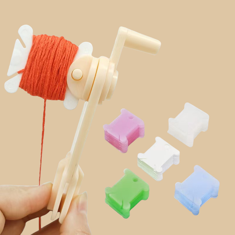 Cotton Embroidery Thread Skeins - 1 Set Stickgarn-Spulen, Bastelfaden-Zubehör, Organizer, Aufbewahrungshalter