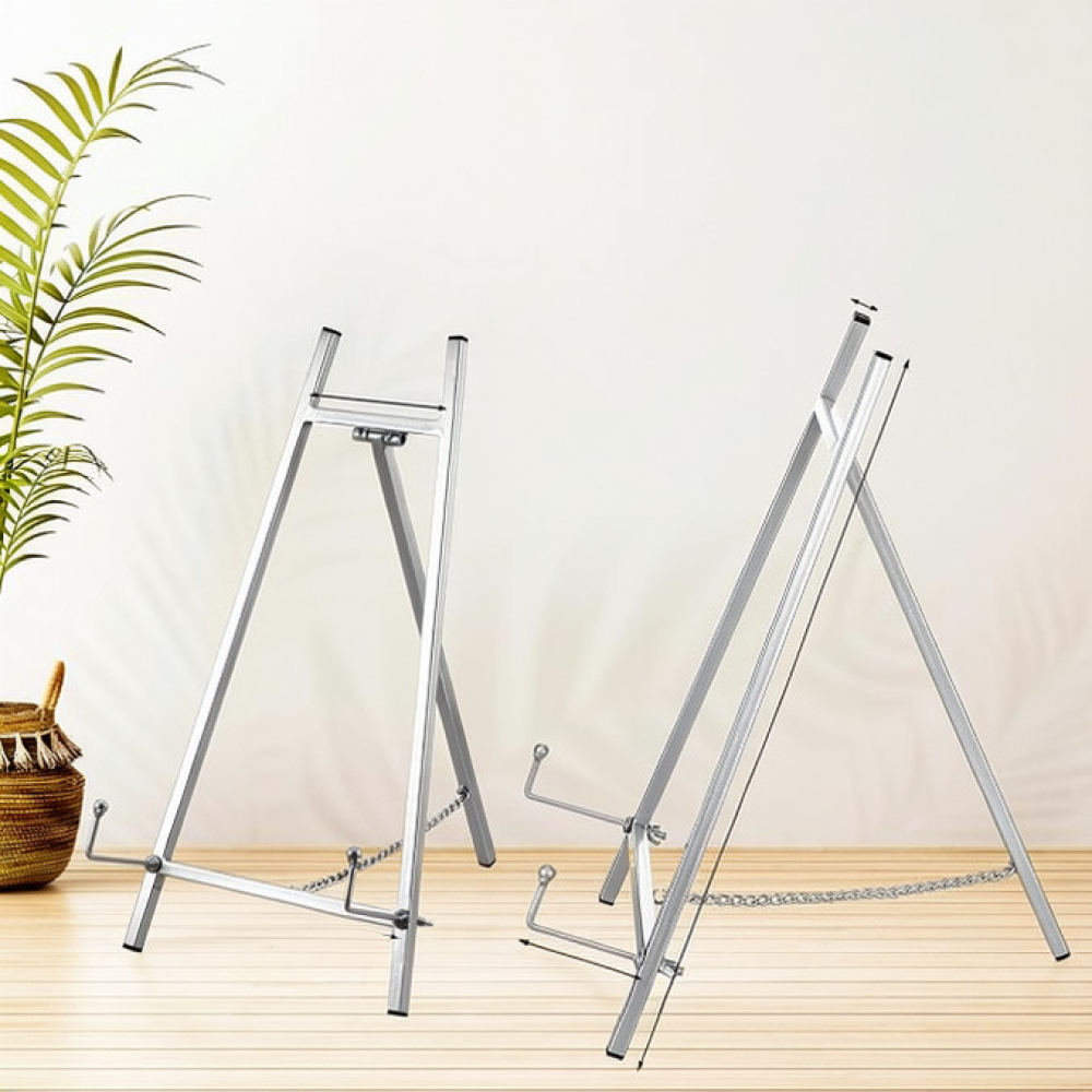 Painting Supplies - Tragbarer Staffeleiständer aus Metall für Leinwandbilder,