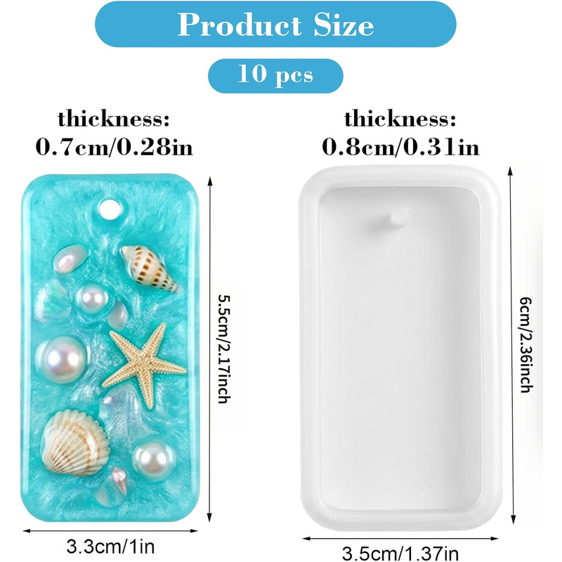 10 Gießformen für Schmuck aus  – Silicone Epoxy Resin Molds Set Bewertung und Preis
