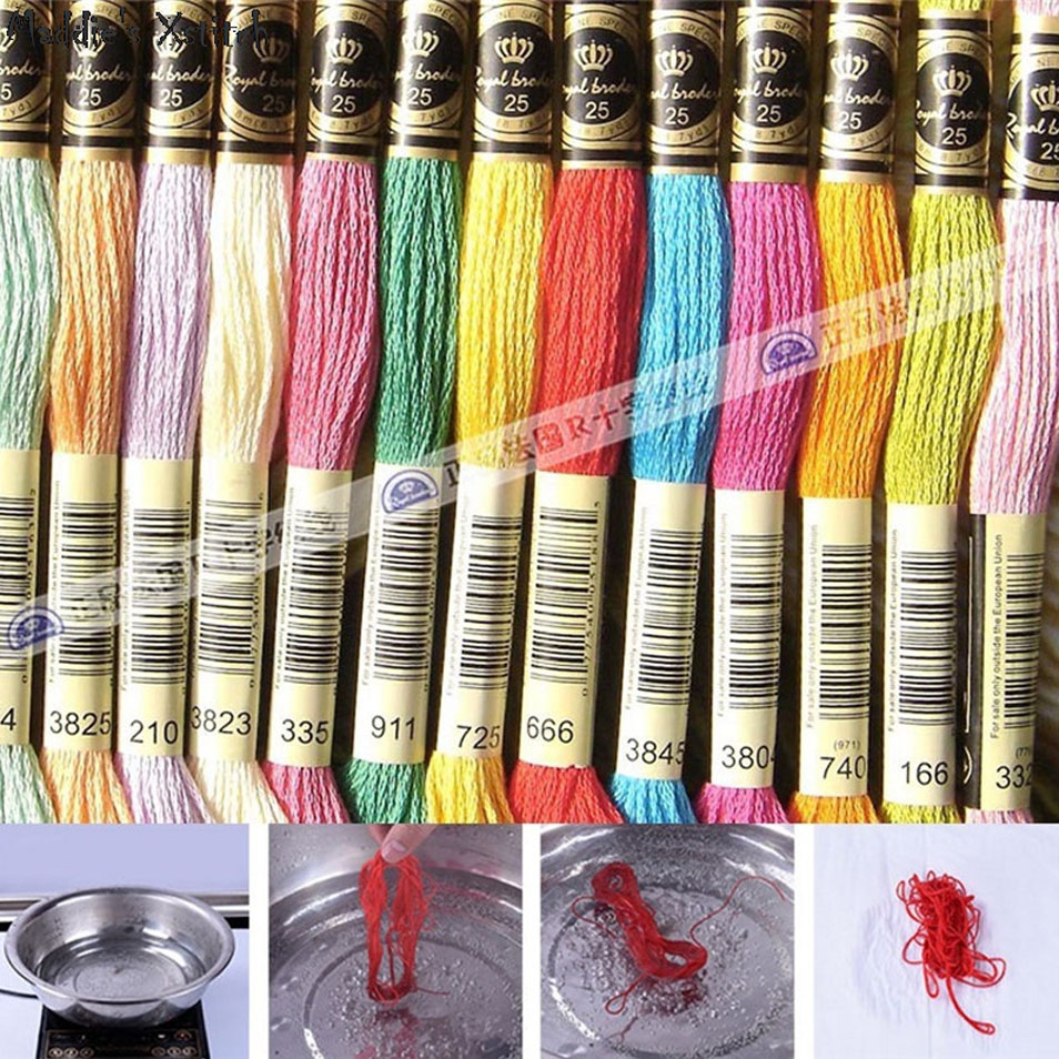 6702 DIY-Kreuzstich-Sets, Kreu – Cotton Embroidery Thread Skeins Bewertung und Preis