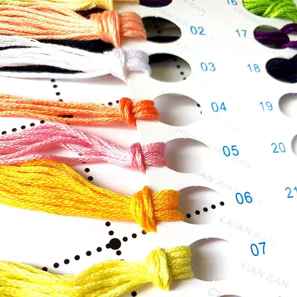 6702 DIY-Kreuzstich-Sets, Kreu – Cotton Embroidery Thread Skeins Bewertung und Preis