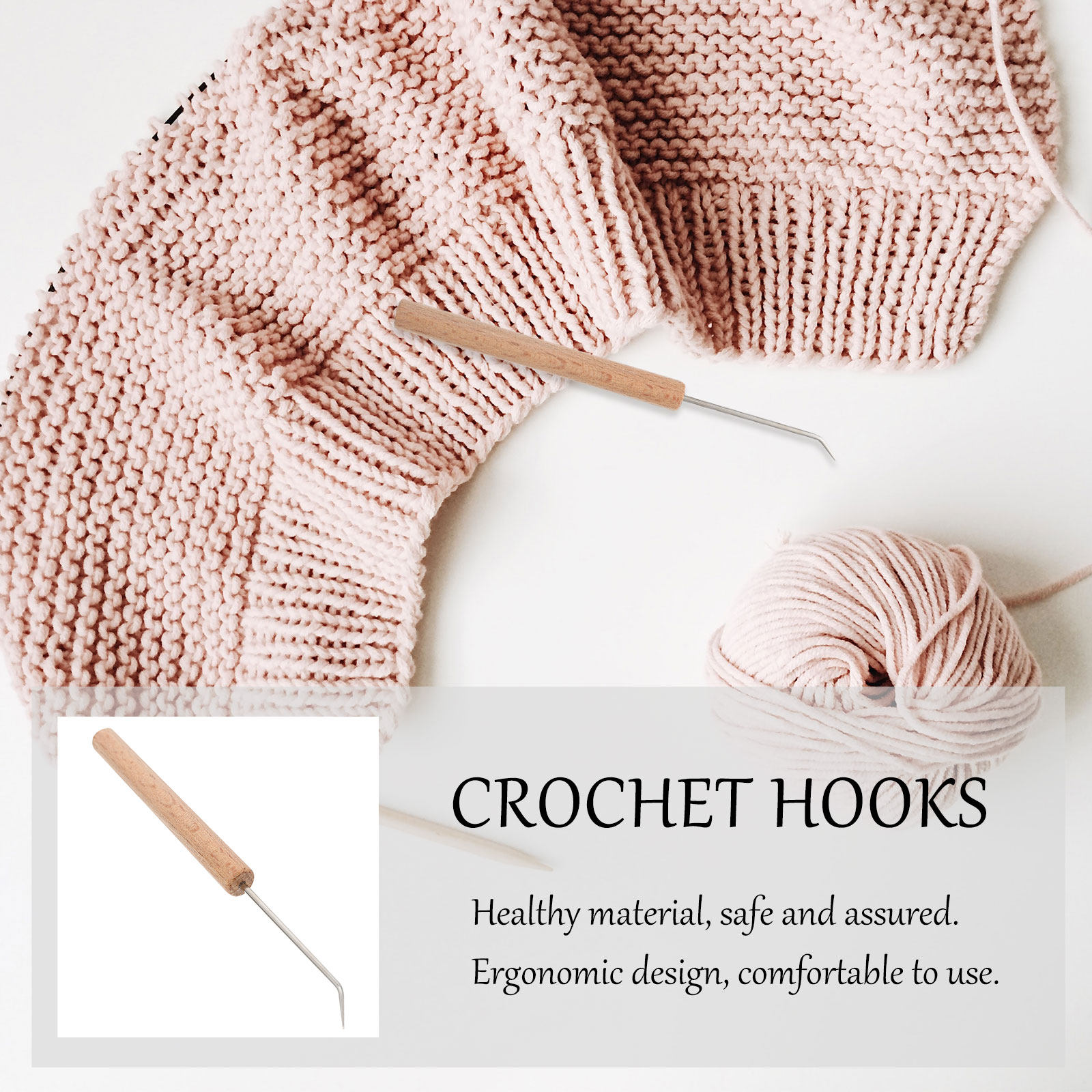 1 Stück Häkelnadel mit Holzgri – Wooden Crochet Hooks Ergonomic Handle Bewertung und Preis