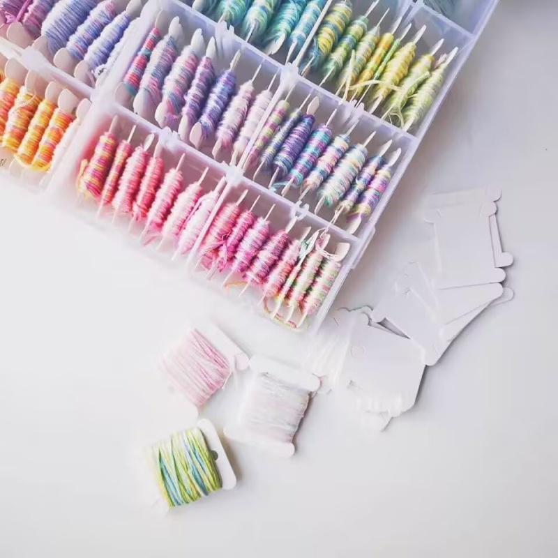 1 Set Stickgarn-Spulen, Bastel – Cotton Embroidery Thread Skeins Bewertung und Preis
