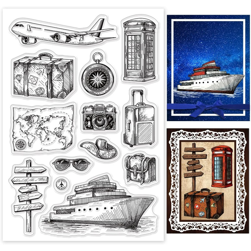 Reise Silikon klarer Stempel F – Clear Silicone Stamps For Card Making Bewertung und Preis