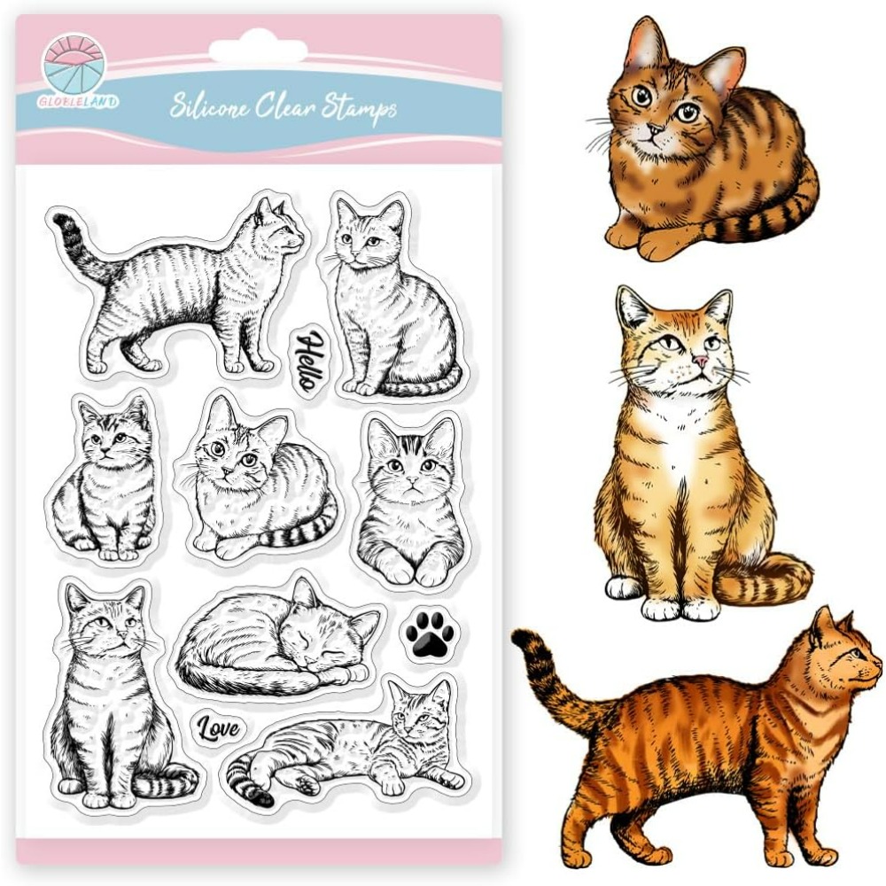 Klare Stempel mit Katzen, real – Clear Silicone Stamps For Card Making Bewertung und Preis