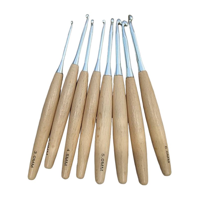 M12K-40 Stück Holz-Häkelnadeln – Wooden Crochet Hooks Ergonomic Handle Bewertung und Preis
