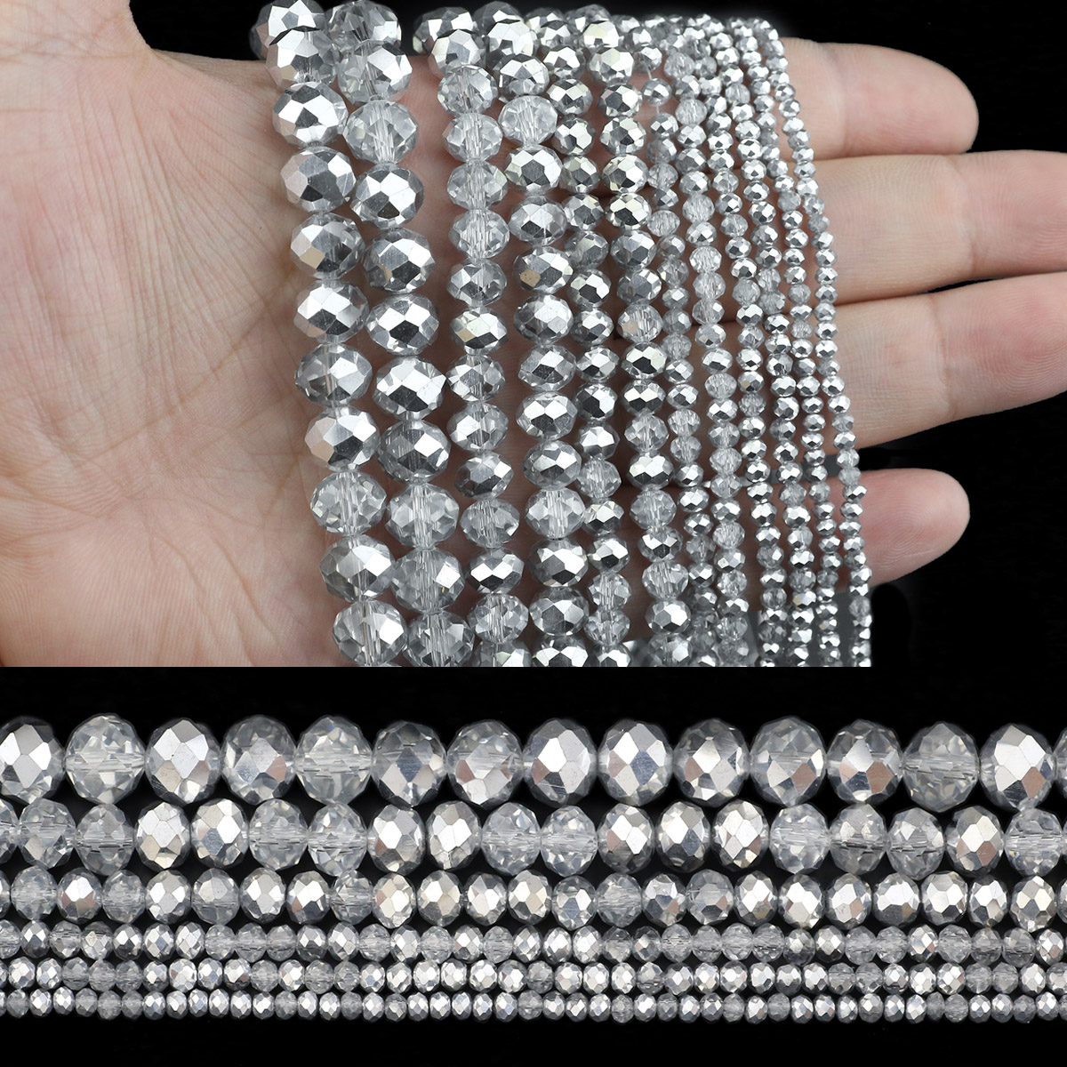 Halb silberne Farbe transparen – Glass Seed Beads 2Mm Jewelry Making Bewertung und Preis